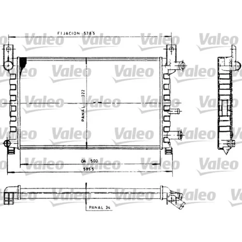 Chladič motora VALEO 730483