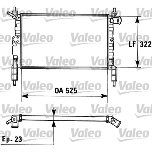 Chladič motora VALEO 730975