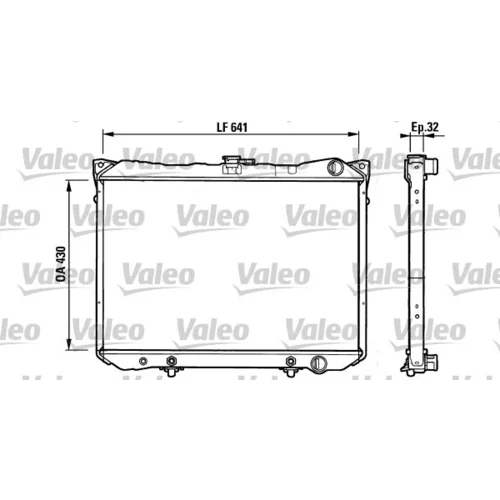 Chladič motora VALEO 731160