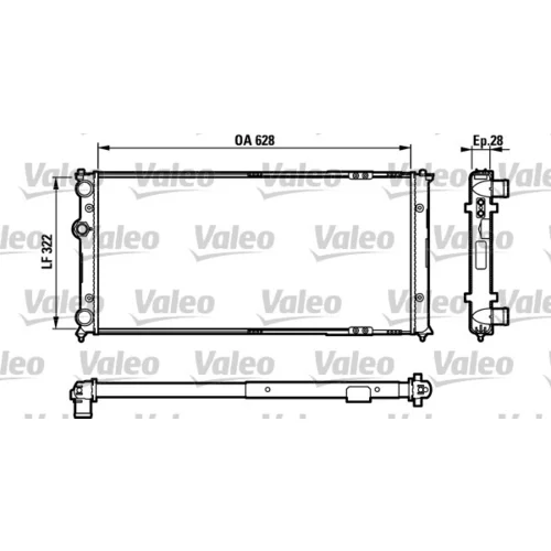 Chladič motora VALEO 731728