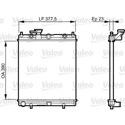 Chladič motora VALEO 732718