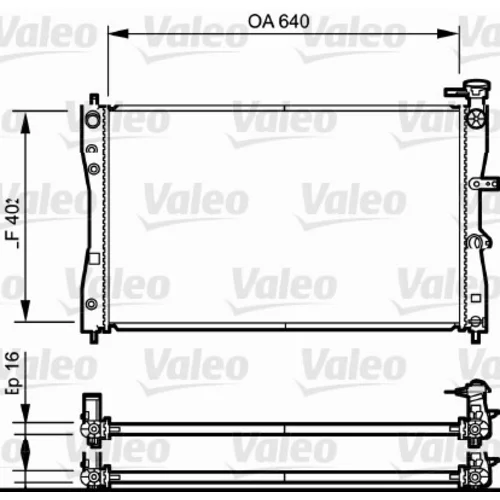 Chladič motora VALEO 735055