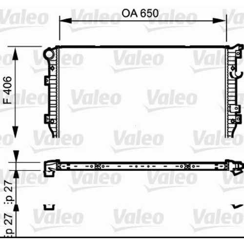 Chladič motora VALEO 735133