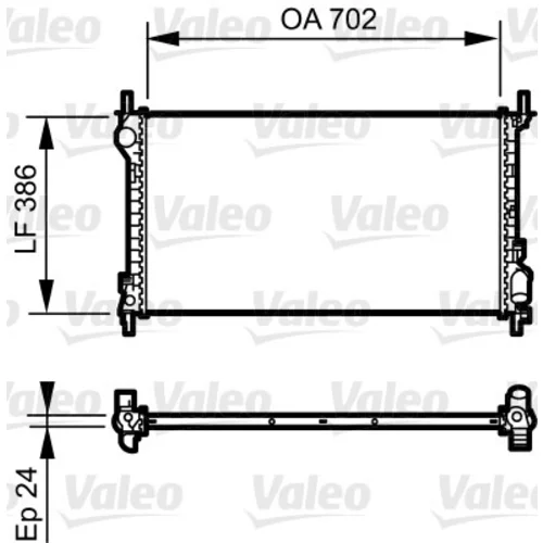 Chladič motora VALEO 735167