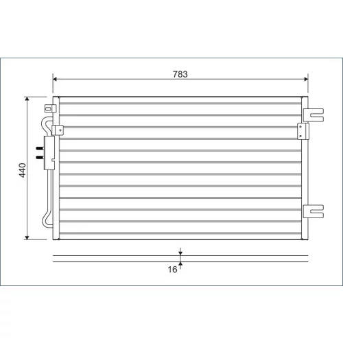 Kondenzátor klimatizácie VALEO 817739