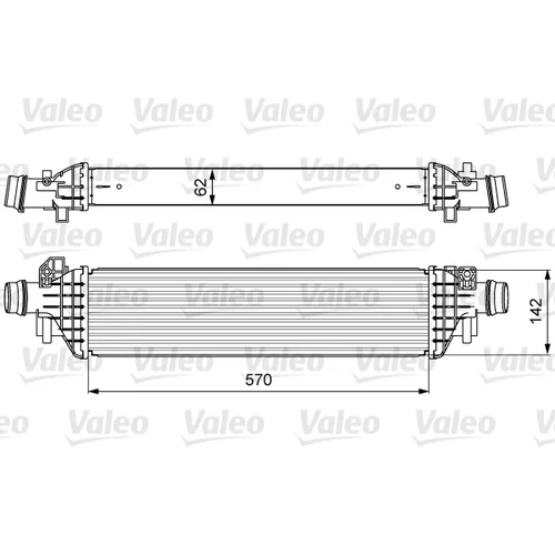 Chladič plniaceho vzduchu VALEO 818628