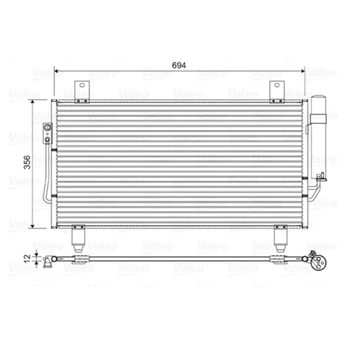 Kondenzátor klimatizácie VALEO 822599