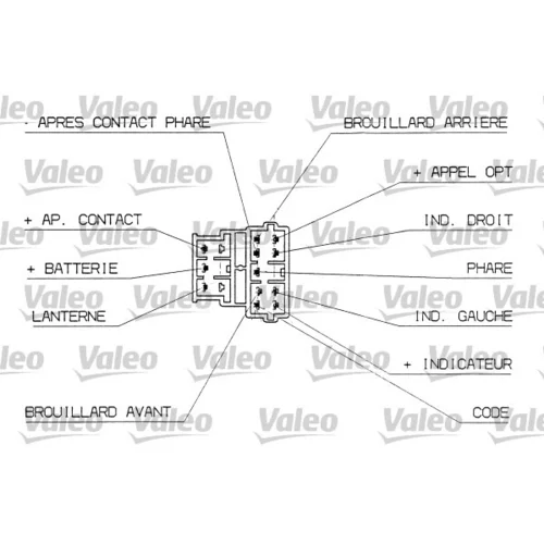 Spínač riadenia VALEO 251312 - obr. 1