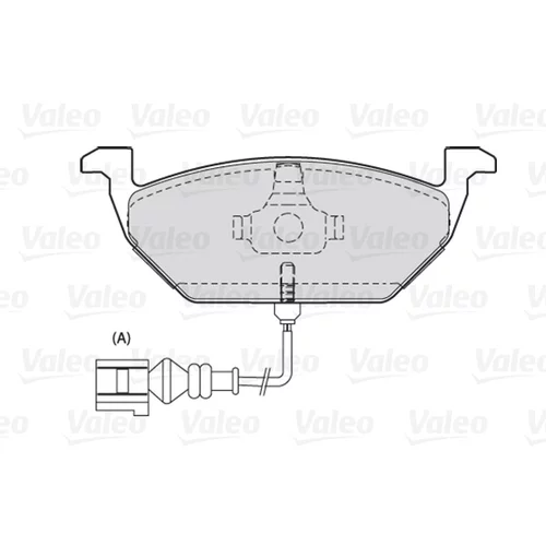 Sada brzdových platničiek kotúčovej brzdy VALEO 301332 - obr. 1