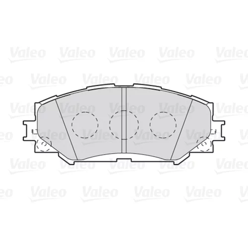 Sada brzdových platničiek kotúčovej brzdy VALEO 301943 - obr. 1