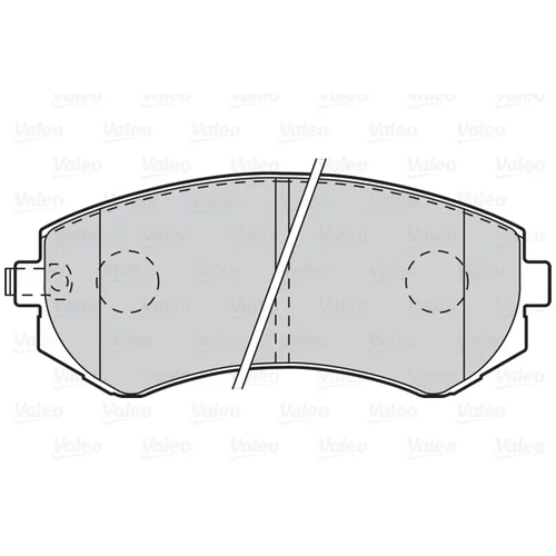 Sada brzdových platničiek kotúčovej brzdy VALEO 302062 - obr. 1
