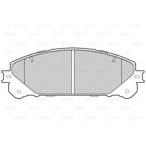 Sada brzdových platničiek kotúčovej brzdy VALEO 302224 - obr. 1