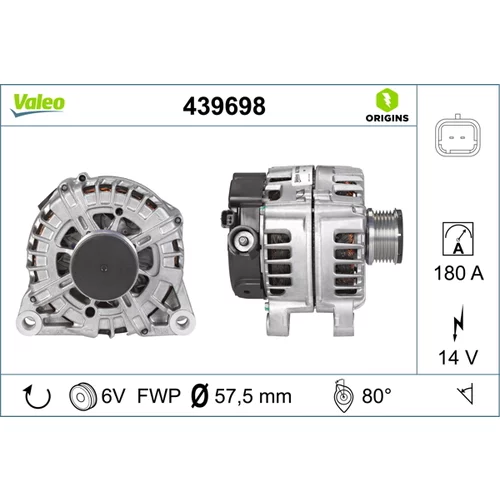 Alternátor VALEO 439698