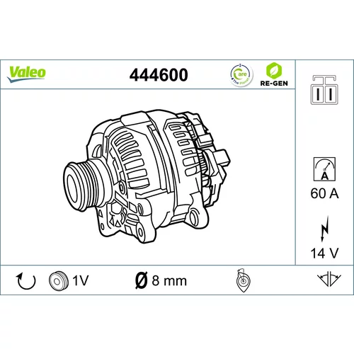 Alternátor VALEO 444600