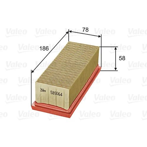 Vzduchový filter VALEO 585064