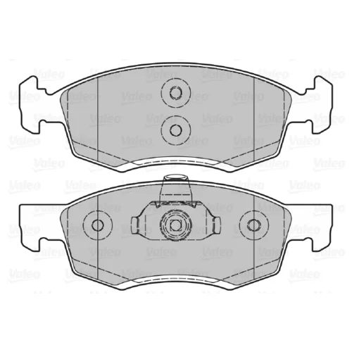 Sada brzdových platničiek kotúčovej brzdy VALEO 601017 - obr. 1