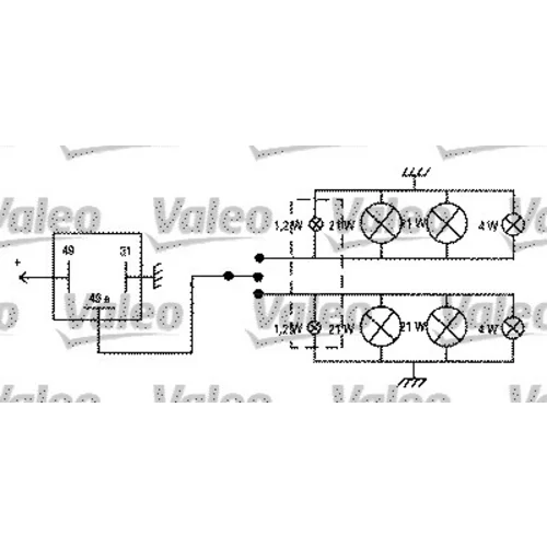 Prerušovač smerových svetiel VALEO 641422