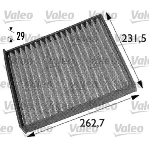 Filter vnútorného priestoru VALEO 698708