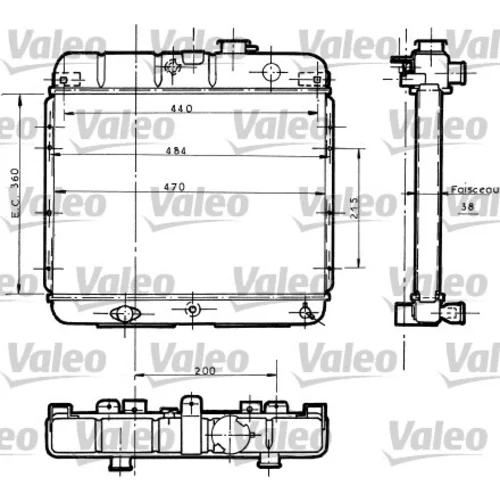 Chladič motora VALEO 730061