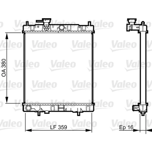 Chladič motora 731287 /VALEO/