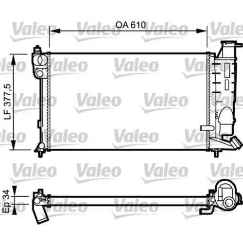 Chladič motora VALEO 731391