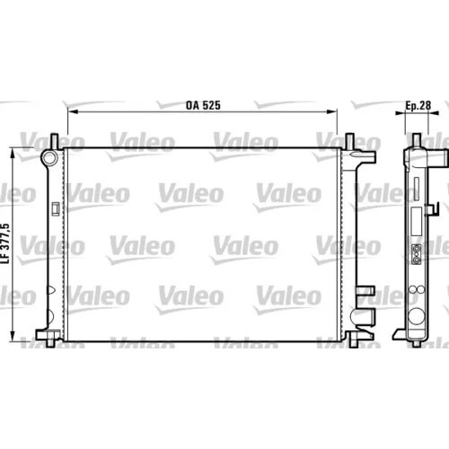 Chladič motora VALEO 731736