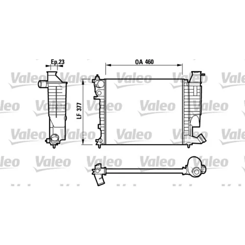 Chladič motora VALEO 732534