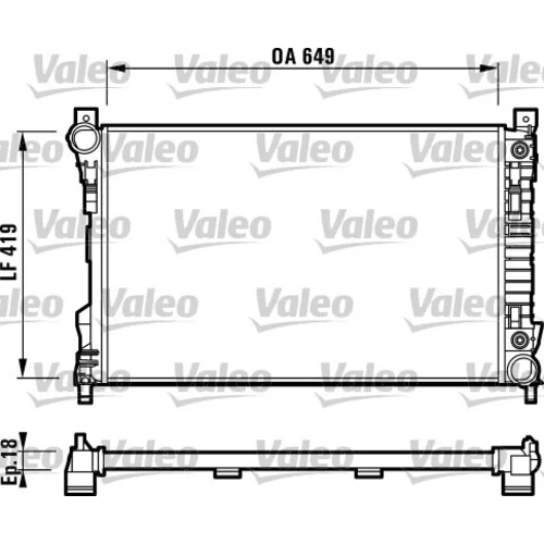 Chladič motora VALEO 732740