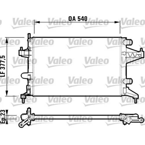 Chladič motora VALEO 732825