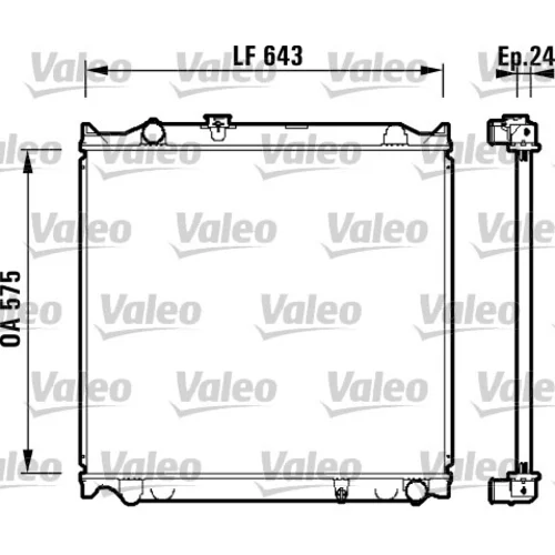 Chladič motora VALEO 734205