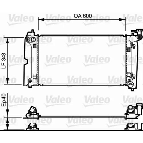 Chladič motora VALEO 734711