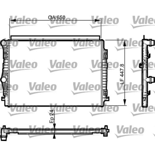 Chladič motora VALEO 735559