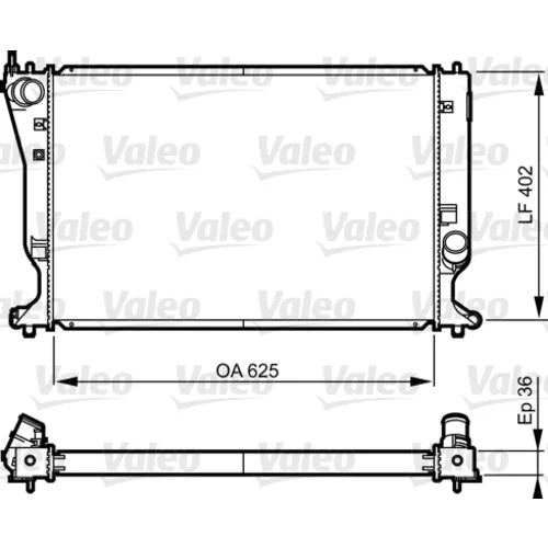 Chladič motora VALEO 735572