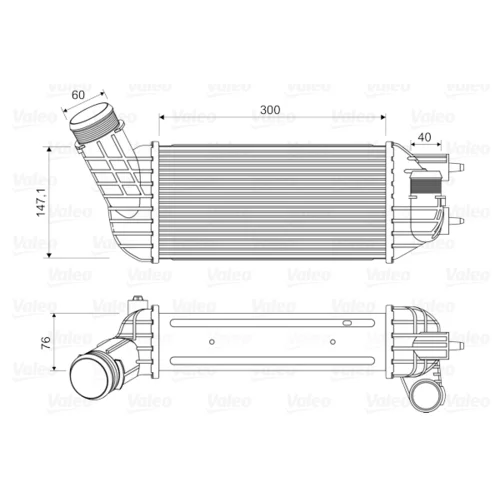 Chladič plniaceho vzduchu VALEO 818652