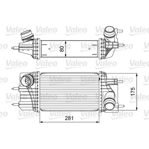 Chladič plniaceho vzduchu VALEO 818666