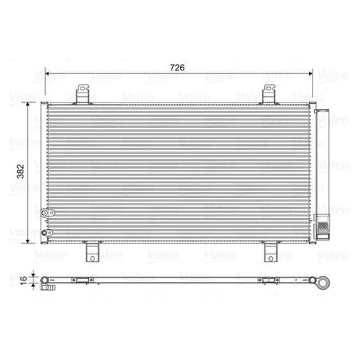 Kondenzátor klimatizácie VALEO 822580