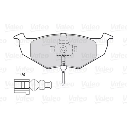 Sada brzdových platničiek kotúčovej brzdy VALEO 301488 - obr. 1