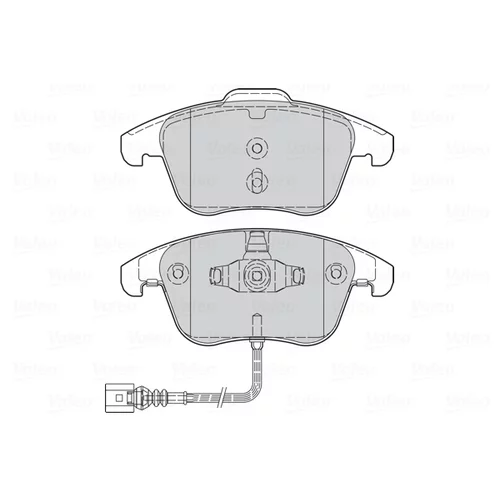 Sada brzdových platničiek kotúčovej brzdy 302261 /VALEO/ - obr. 1