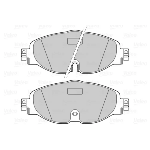 Sada brzdových platničiek kotúčovej brzdy VALEO 302271 - obr. 1