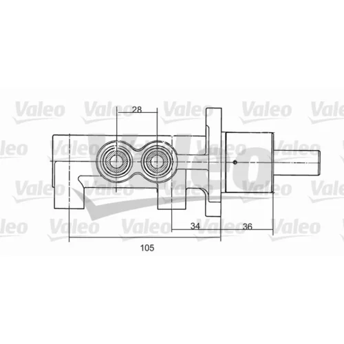 Hlavný brzdový valec VALEO 350867