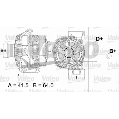 Alternátor VALEO 437475 - obr. 1