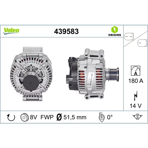 Alternátor 439583 /VALEO/