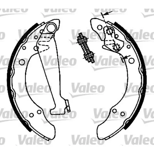 Sada brzdových čeľustí VALEO 554724