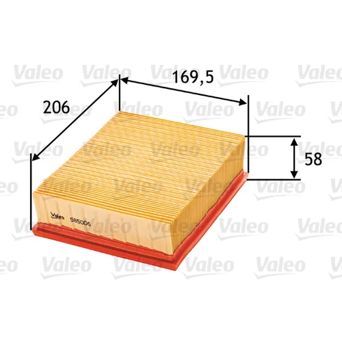 Vzduchový filter VALEO 585006