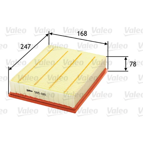 Vzduchový filter VALEO 585018