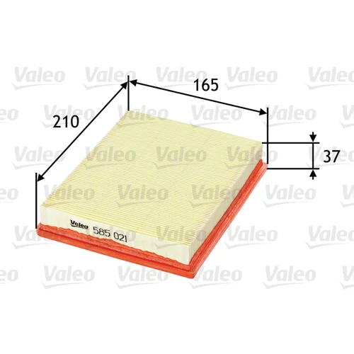 Vzduchový filter 585021 /VALEO/