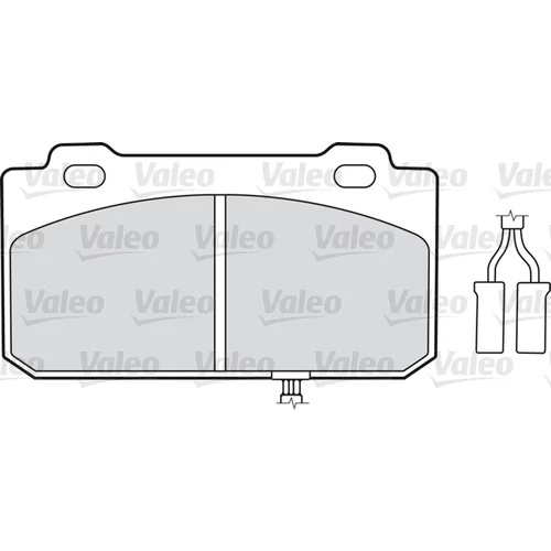 Sada brzdových platničiek kotúčovej brzdy VALEO 598130