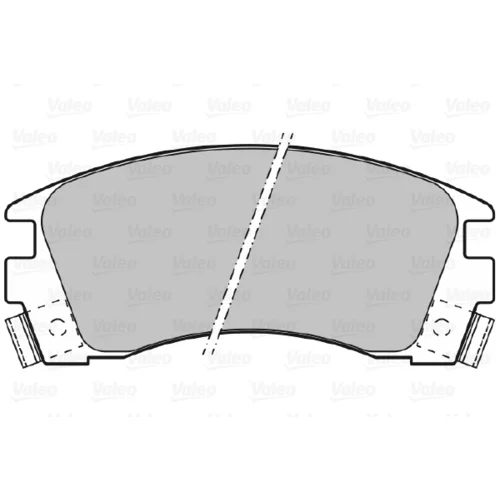 Sada brzdových platničiek kotúčovej brzdy VALEO 598840 - obr. 1