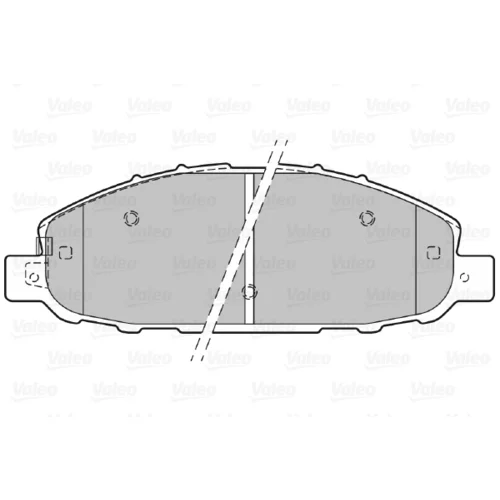 Sada brzdových platničiek kotúčovej brzdy VALEO 601403 - obr. 1