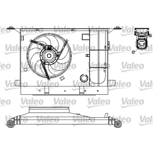 Ventilátor chladenia motora VALEO 696211